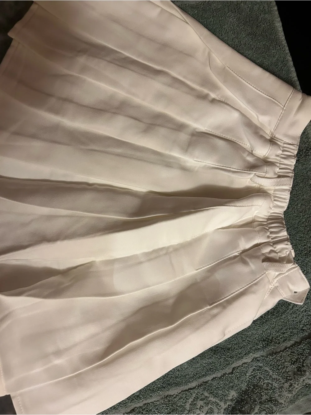 Girls' Pleated Skirt in Cream - Kids Bottoms